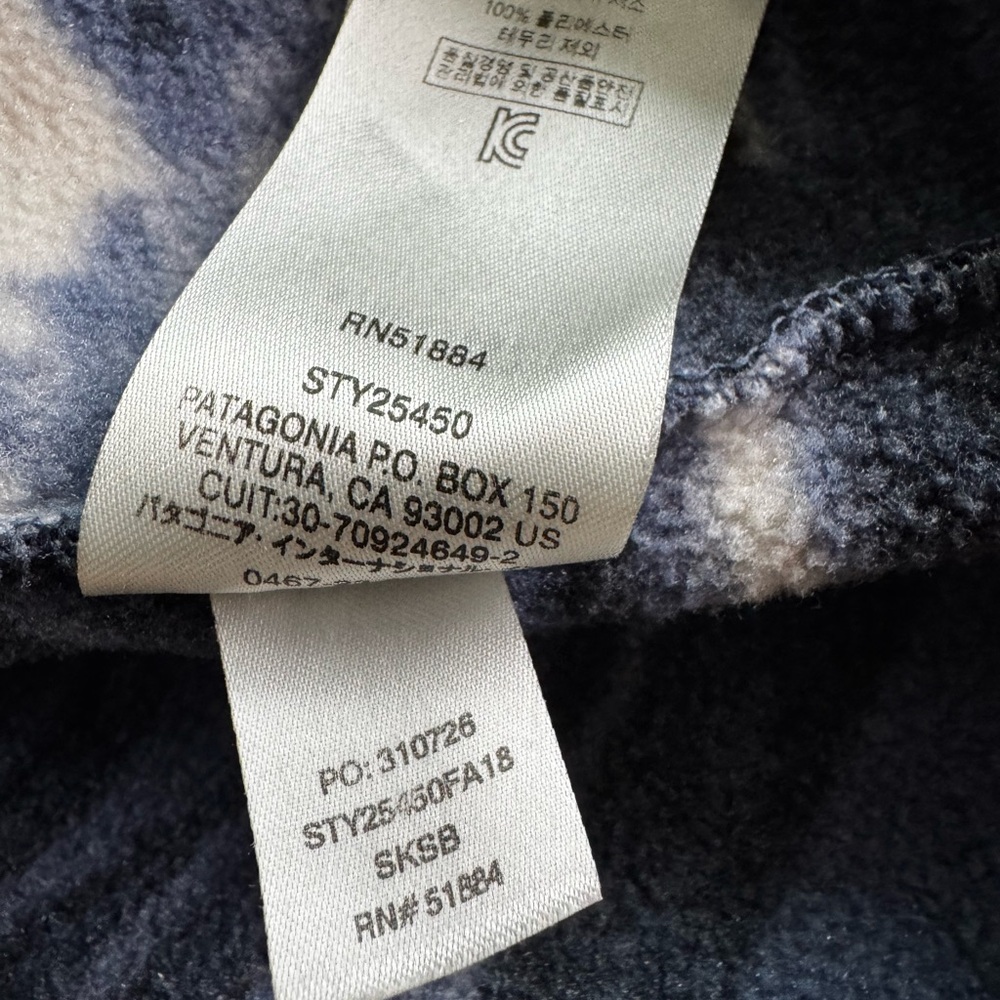 Patagonia Synchilla Snap-T Fleece Pullover Retro Stone Blue Aztec Mens SZ XL - Picture 13 of 14